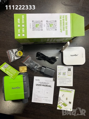 1. WiFi таймер за напояване RainPoint + Hub – Нов, снимка 2 - Напояване - 52497024
