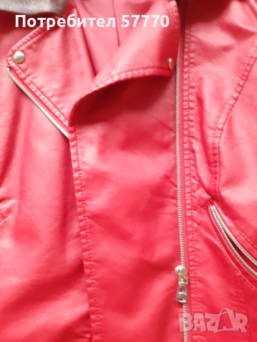 Кожено яке, снимка 3 - Якета - 52987644
