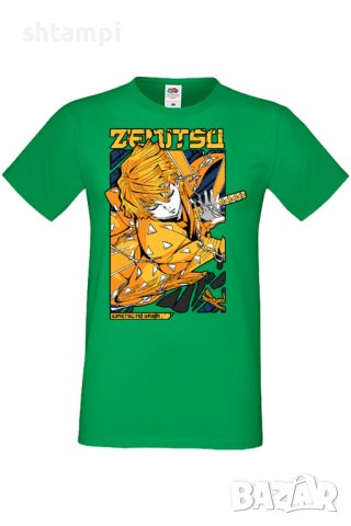 Мъжка тениска Demon Slayer Zenitsu Agatsuma,Анимация,игра,Празник,Повод,, снимка 7 - Тениски - 38096208