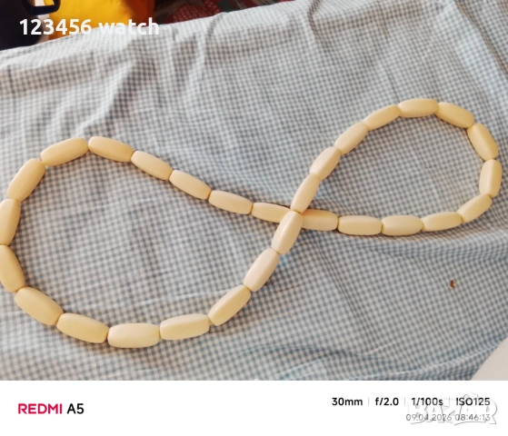 Красиво колие от слонова кост, снимка 3 - Колиета, медальони, синджири - 54142374