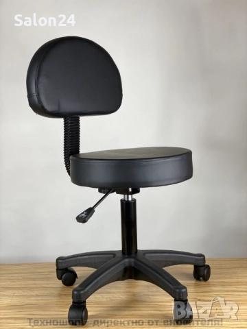 Козметична табуретка с облегалка и повдигащ механизъм, снимка 3 - Столове - 52333151