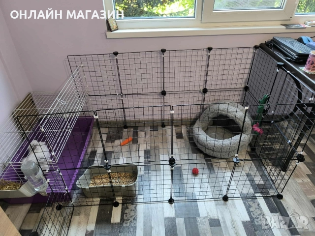 Клетка - ограждение за котки, кучета, зайци и други домашни любимци.