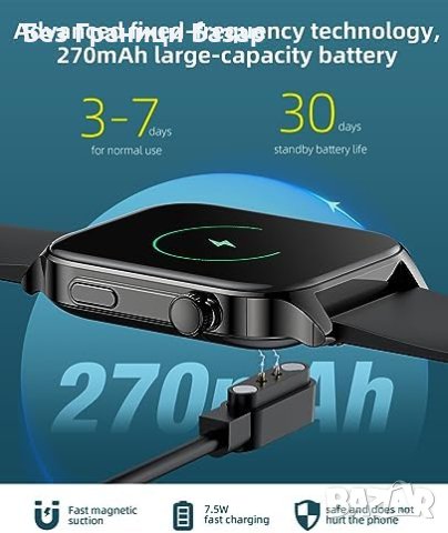 SOUYIE Смарт Часовник - Здраве, Спорт, Bluetooth Обаждания, снимка 3 - Смарт гривни - 44160620