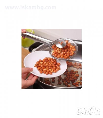 МЕТАЛНА ЩИПКА С ЦЕДКА ЗА ПЪРЖЕНЕ И ОТЦЕЖДАНЕ 2В1 - код 1811, снимка 5 - Прибори за хранене, готвене и сервиране - 33979964