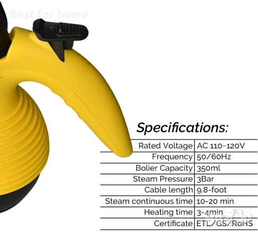 Ръчна парочистачка под налягане Comforday с 9 аксесоара, снимка 8 - Други - 51524304