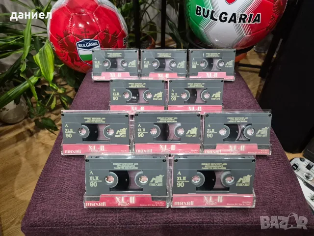 10 качествени аудио касети MAXELL XLII 90 – TYPE II – хромна лента - като нови + подарък