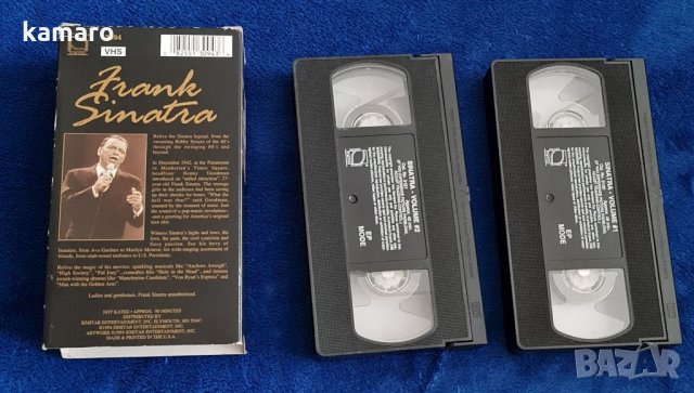 видеокасети 2 броя VHS с Фрак Синатра, снимка 3 - Други музикални жанрове - 35266223