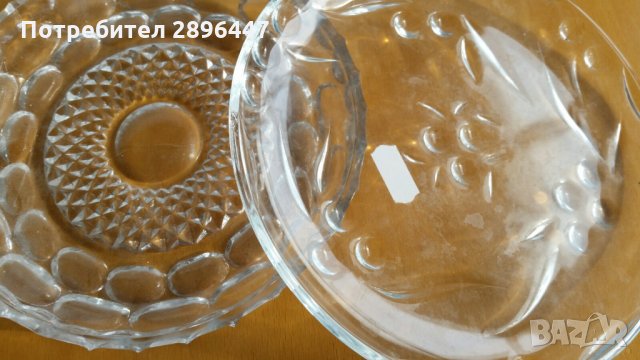 Кристални подноси два броя Намалени!, снимка 3 - Прибори за хранене, готвене и сервиране - 35570691