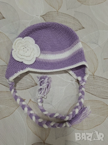 Шапка за бебе момиче.Размер 12-18м