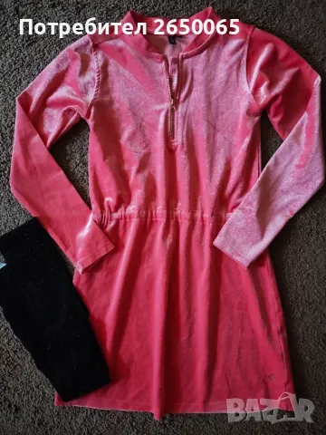 Нова детска рокля плюш лукс 140см., снимка 4 - Детски рокли и поли - 47820135