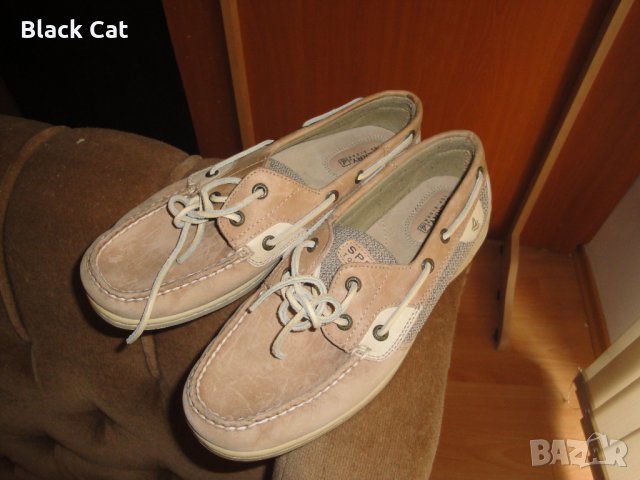 Нови оригинални кожени дамски обувки "Sperry Top-Sider" ("Спери"), мокасини, естествена кожа, кецове, снимка 4 - Дамски ежедневни обувки - 30257118