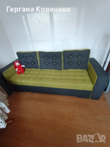 Разтегателен диван тройка, снимка 9 - Дивани и мека мебел - 54174473