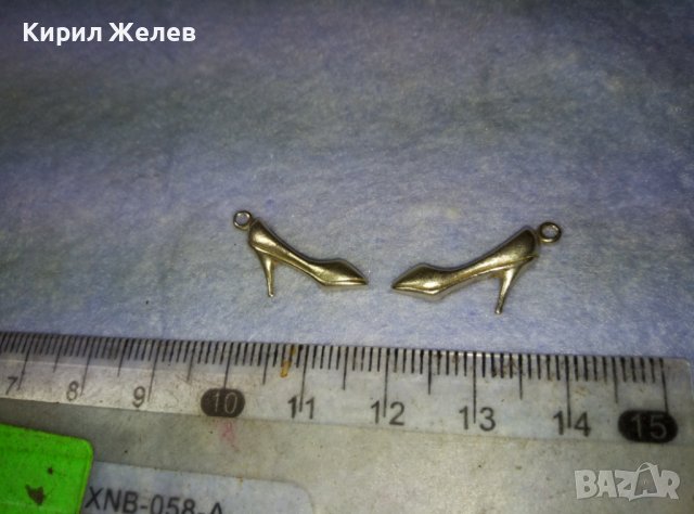 Две ЕЛЕГАНТНИ СРЕБЪРНИ ДАМСКИ ПАНТОФКИ ОБУВКИ - АРТ ВИСУЛКИ 40055, снимка 9 - Бижутерийни комплекти - 42380572