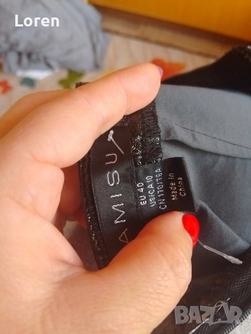 Ново!*Amisu*Пола мачкана кожа лак, снимка 9 - Поли - 52509292