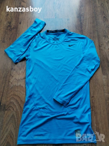 NIKE PRO COMBAT CORE COMPRESSION - мъжка фитнес блуза М, снимка 6 - Блузи - 54115007