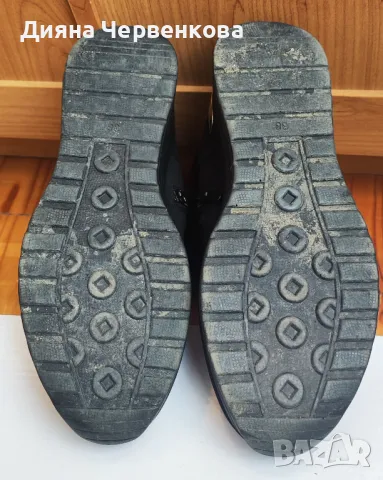 Боти дамски зимни черни платформа - изкуствен велур+плетиво, снимка 4 - Дамски боти - 48731493