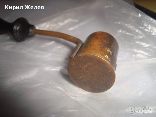 СТАРИННА МЕДНА МЯРКА за ДОЗИРАНЕ на ЧАЙ или ДРУГО РЯДЪК АНТИКВАРЕН ПРЕДМЕТ ИНСТРУМЕНТ 27114, снимка 4 - Антикварни и старинни предмети - 38127470