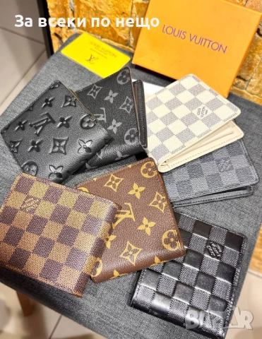 Louis Vuitton Мъжки Портфейл Естествена Кожа Луис Витон - Налични Различни Цветове Код SK275 , снимка 4 - Портфейли, портмонета - 52597045