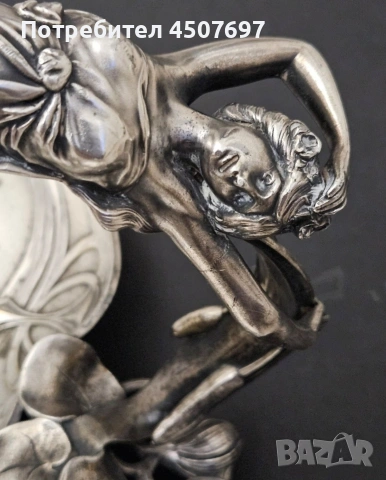 посребрен съд WMF Ар Нуво., снимка 3 - Антикварни и старинни предмети - 53089155