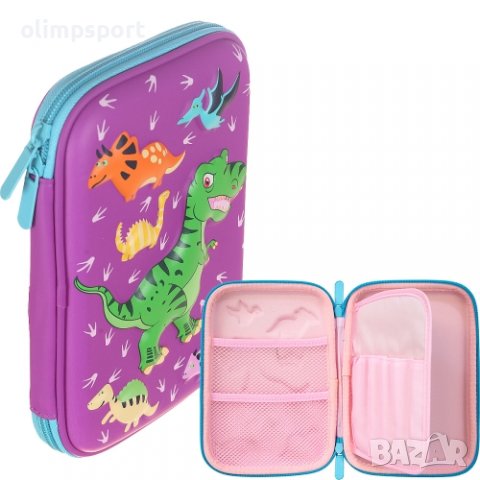 Несесер ученически шит , с 1 цип и релефна картинка. Несесерът има 1 самостоятелно отделение, затвар, снимка 8 - Ученически пособия, канцеларски материали - 37820639