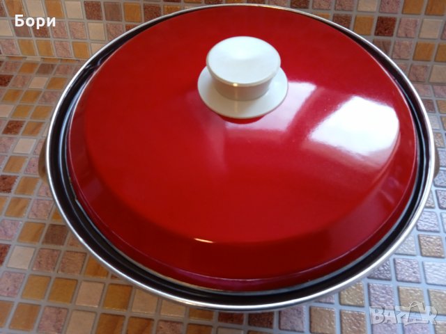 Немска емайлирана тенджера, снимка 8 - Съдове за готвене - 35078621