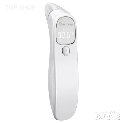 Berrcom термометър за чело и уши за възрастни и деца, цифров инфрачервен,Безконтактен,LED дисплей
