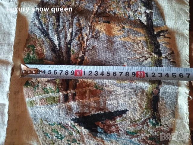 гоблен пейзаж и момиче с шапка, снимка 4 - Гоблени - 50560069