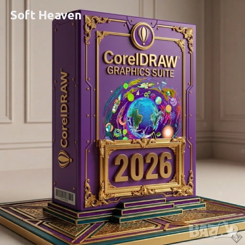 CorelDRAW Graphics suite 2026 + Лицензионен ключ | Доживотен | 1 компютър | Windows ,MacOS