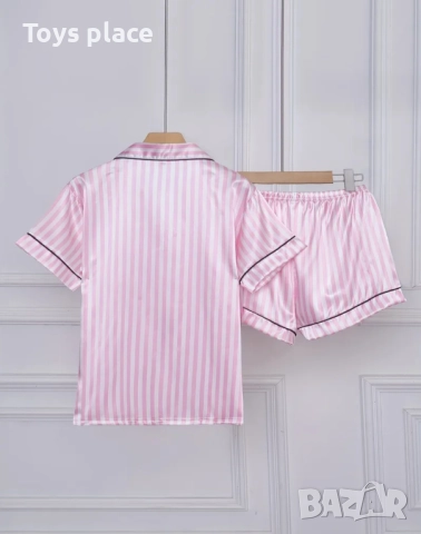 XL Нова сатенена пижама, снимка 2 - Пижами - 52616758