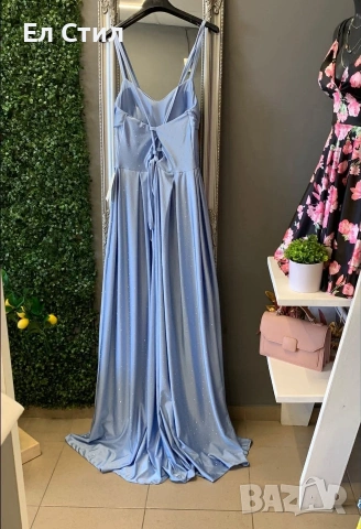 ⚜️Дълга сатенена рокля.50 евро.Универсален размер. , снимка 5 - Рокли - 53966992