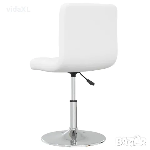 vidaXL Трапезни столове, 2 бр, бели, изкуствена кожа, снимка 6 - Столове - 56147026