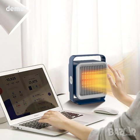 Персонален нагревател със защита от прегряване, 2 скорости, (син), снимка 3 - Други - 42692937