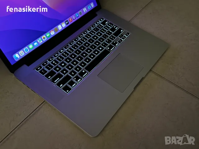 15.4' Retina Core i7 Apple MacBook Pro Mid 2015 (DG) 16GB RAM/512GB SSD/Radeon R9/Бат 6ч , снимка 5 - Лаптопи за работа - 49353118