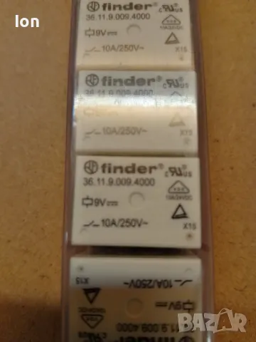 Реле Finder с бобина за 9V, 10A/250V~