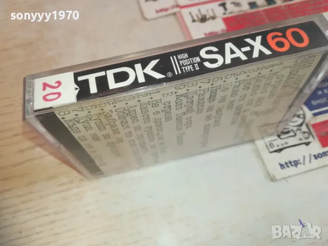 TDK SA-X60 TAPE-АНА БЕКУТА/СНЕЖАНА БАБИЧ 0811241508, снимка 10 - Аудио касети - 47892810