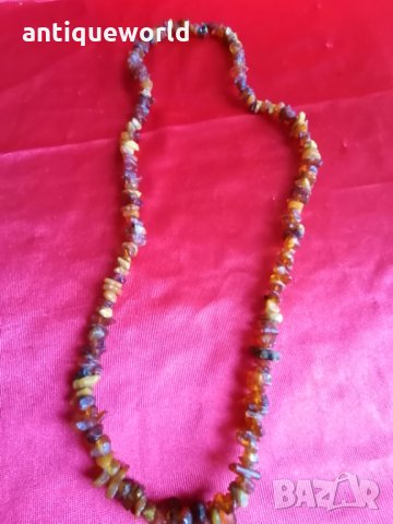 Старо Колие Естествен Балтийски КЕХЛИБАР, снимка 3 - Антикварни и старинни предмети - 34386601