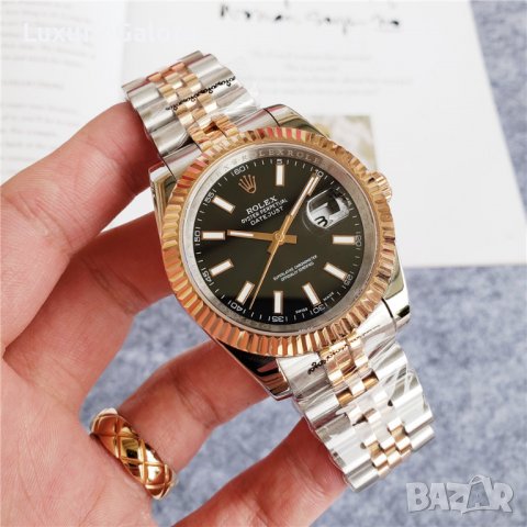 Унисекс часовник Rolex Datejust Two Tone с автоматичен механизъм, снимка 2 - Мъжки - 38206768