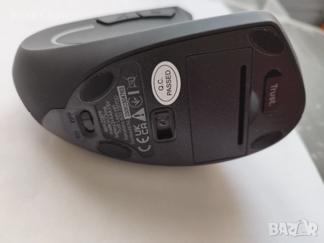 Безжична ергономична мишка Trust Verto, снимка 5 - Клавиатури и мишки - 52478079