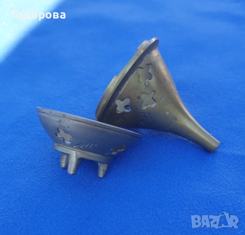 Бронзово съдче за благовония-аромати, снимка 2 - Антикварни и старинни предмети - 54311074