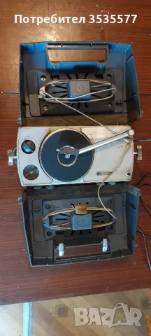 Продавам рядко срещан   Crown преносим стерео плейър STP-80F / AM радио и грамофон    , снимка 1