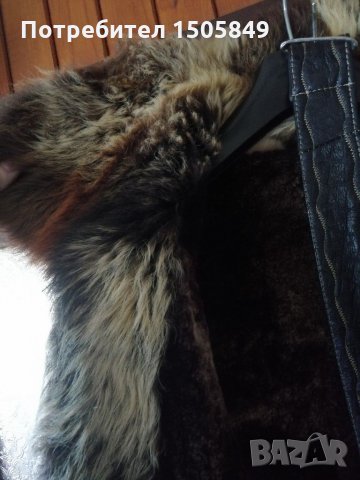 Кожух от естествена кожа, естествен косъм, снимка 7 - Палта, манта - 31257412