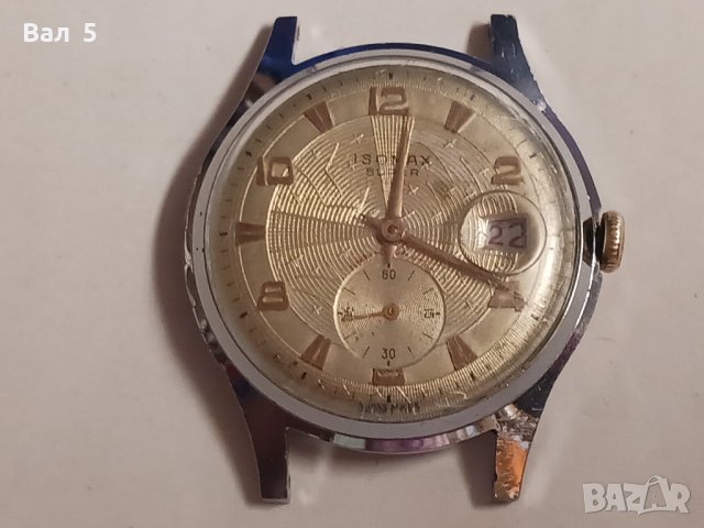 Ръчен мъжки швейцарски часовник ISOMAX, снимка 2 - Антикварни и старинни предмети - 44492957