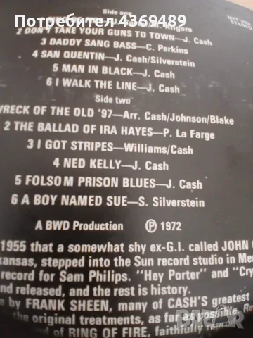 Плоча Frank Sheen  Johnny Cash, снимка 5 - Грамофонни плочи - 55894577