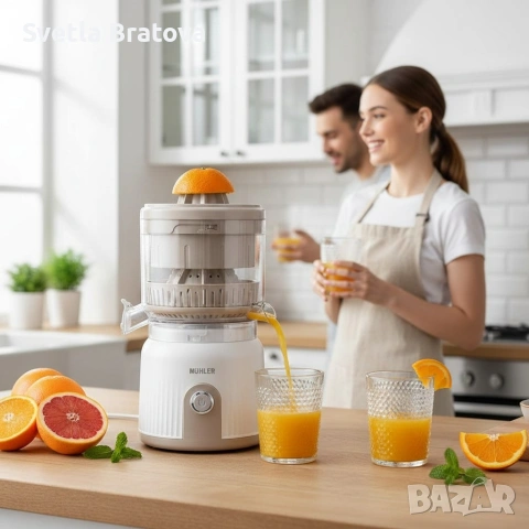 Цитрус Преса Muhler MJ-9022, 2 конуса, самоизстискваща система