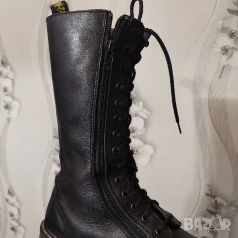 кожени ботуши DR MARTENS 3733 Leather 14-Eyelet 2 zip номер 39, снимка 14 - Дамски ботуши - 43300752