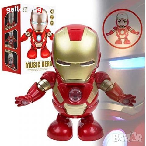 Танцуваща музикална играчка на Железният човек, снимка 6 - Фигурки - 32949168