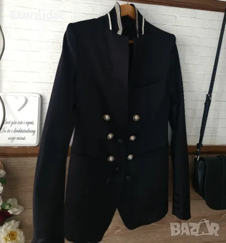Черно сако блейзър LCD, снимка 5 - Сака - 48472493