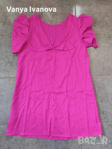 Shein цикламена рокля , снимка 2 - Рокли - 50045411