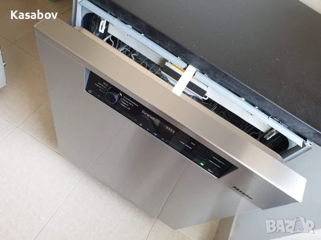 LED Wi-Fi Черно Инокс Miele Auto Open Съдомиялна - Частично Вграждане, снимка 9 - Съдомиялни - 52888342