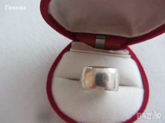 Масивна сребърна халка, снимка 3 - Пръстени - 37188470